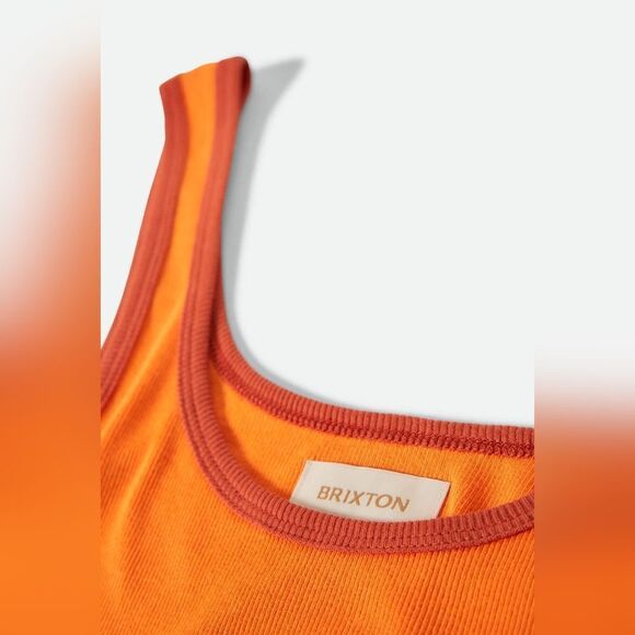 Brixton Orange Tank Top with Red Trim - Picture 4 of 6